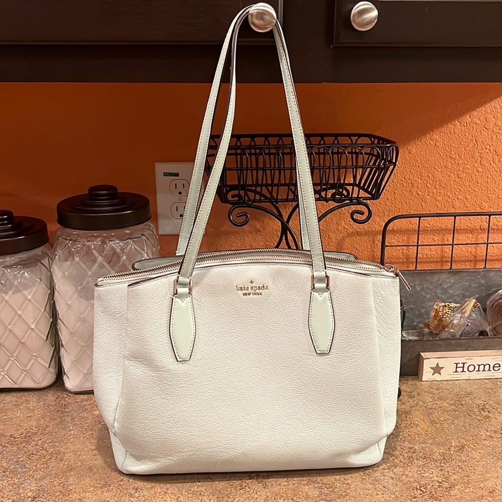 EUC Kate Spade tote Mint color shoulder bag